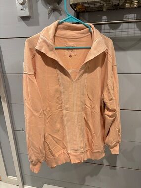 Peach Pullover Sweatshirt - Women